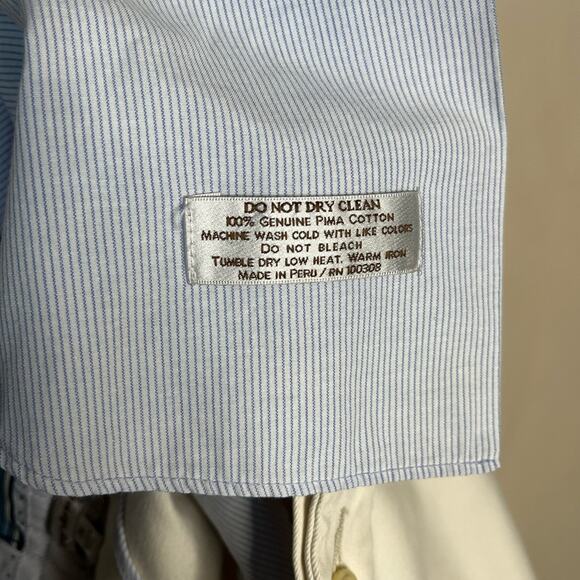 PETER MILLAR Pants Chino Pima Cotton Mc00b84 Beige Stone Size 36 x 35.5 - Picture 4 of 6